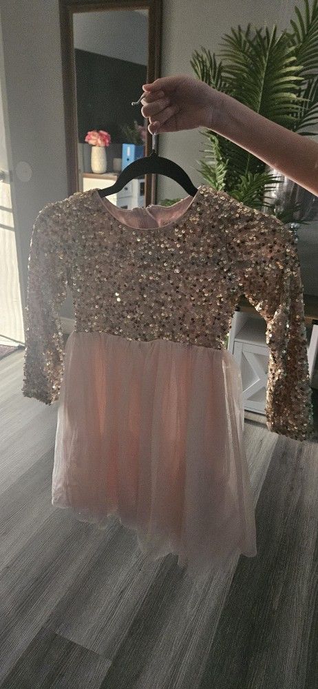 Cat & Jack Pink Sequins Dress