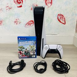 Sony PlayStation 5 - 825GB , Bonus 1 Game Dead Island 2 ( Used  )