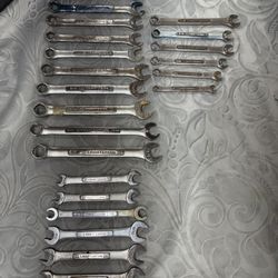 Craftsman Wrench Lot - Misc Sizes & Years 24pc