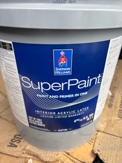 Interior Satin Gray Paint. #790C-2 Silver Drop. 5 gallons