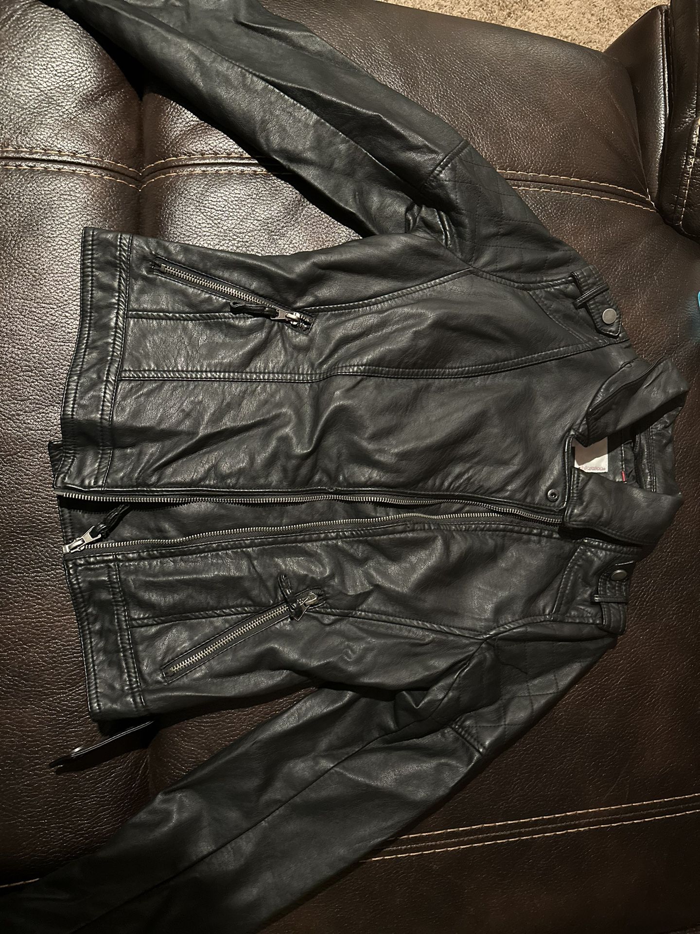 Black Leather Jacket Size Small
