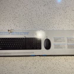 HP Wired Desktop 320MK Mouse and Keyboard New $35