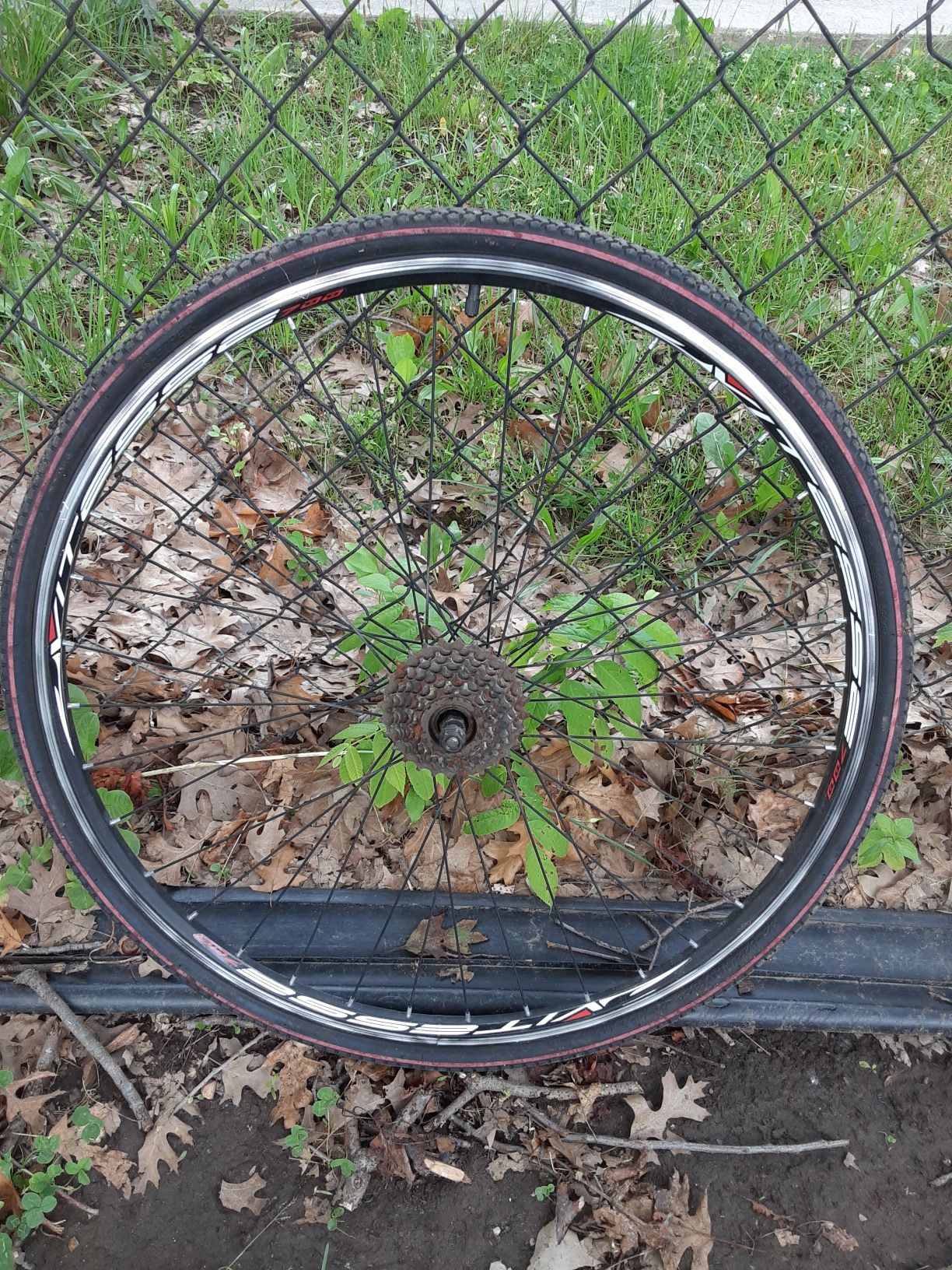 Vitesse Bicycle Wheel Rim and tire 700x25C Aluminum Rear