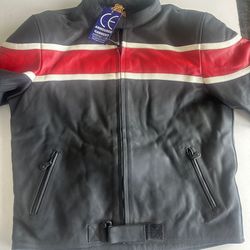 New With Tags Motorbike Jacket Leather XL