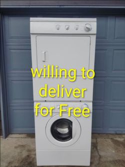 Frigidaire Stackable Washer a d Electric Dryer Set