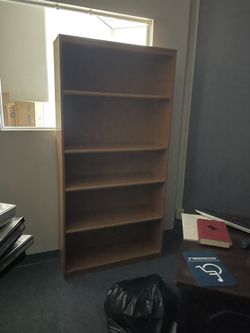 Light Brown Wooden Bookshelf/bookcase