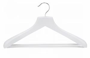 White Wooden Hangers  Over 500 Pieces 