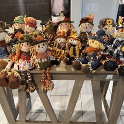 Fall Decor Scarecrow Dolls