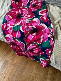 Pink blue halter type dress size 10