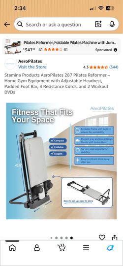Aero Pilates home workout machine