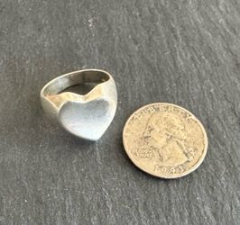 925 SS Heart Ring