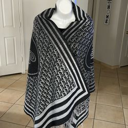 Genuine Christian Dior x Shawn STUSSY 100% SOIE Silk Stole Oblong wrap scarf. DIOR x Shawn Stussy with ' High Heels? Painful Pleasure!!' RARE FIND!  A