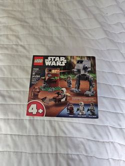 LEGO Star Wars at-ST 75332 Toy Building Set - Featuring Wicket The Ewok and Scout Trooper Minifigures, Expand Your Collection, Great Gift for Preschoo