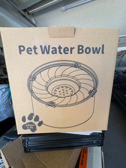 Pet water bowl