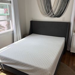 Queen Bed Frame And Memory Foam Mattress $100 TOTAL!