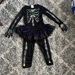 Disfraz  Esqueleto Para Niña