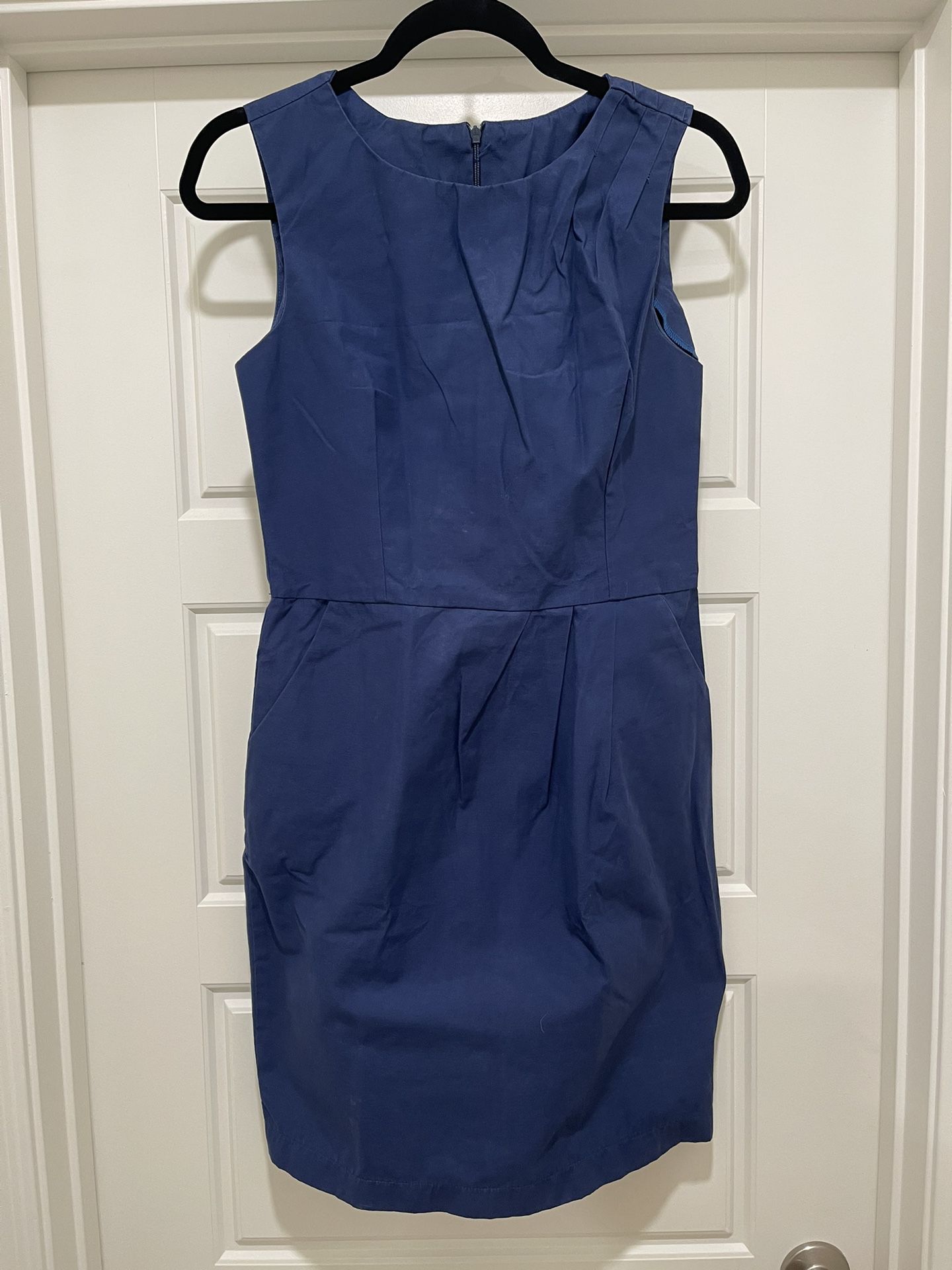 Royal Blue Midi Dress Medium Size Good For Office Environment 