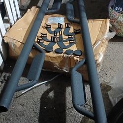 Fit For Toyota TacomaO5 TO 2O23 Double Cab2× SideSteps Nerf Bar Running Board Texture