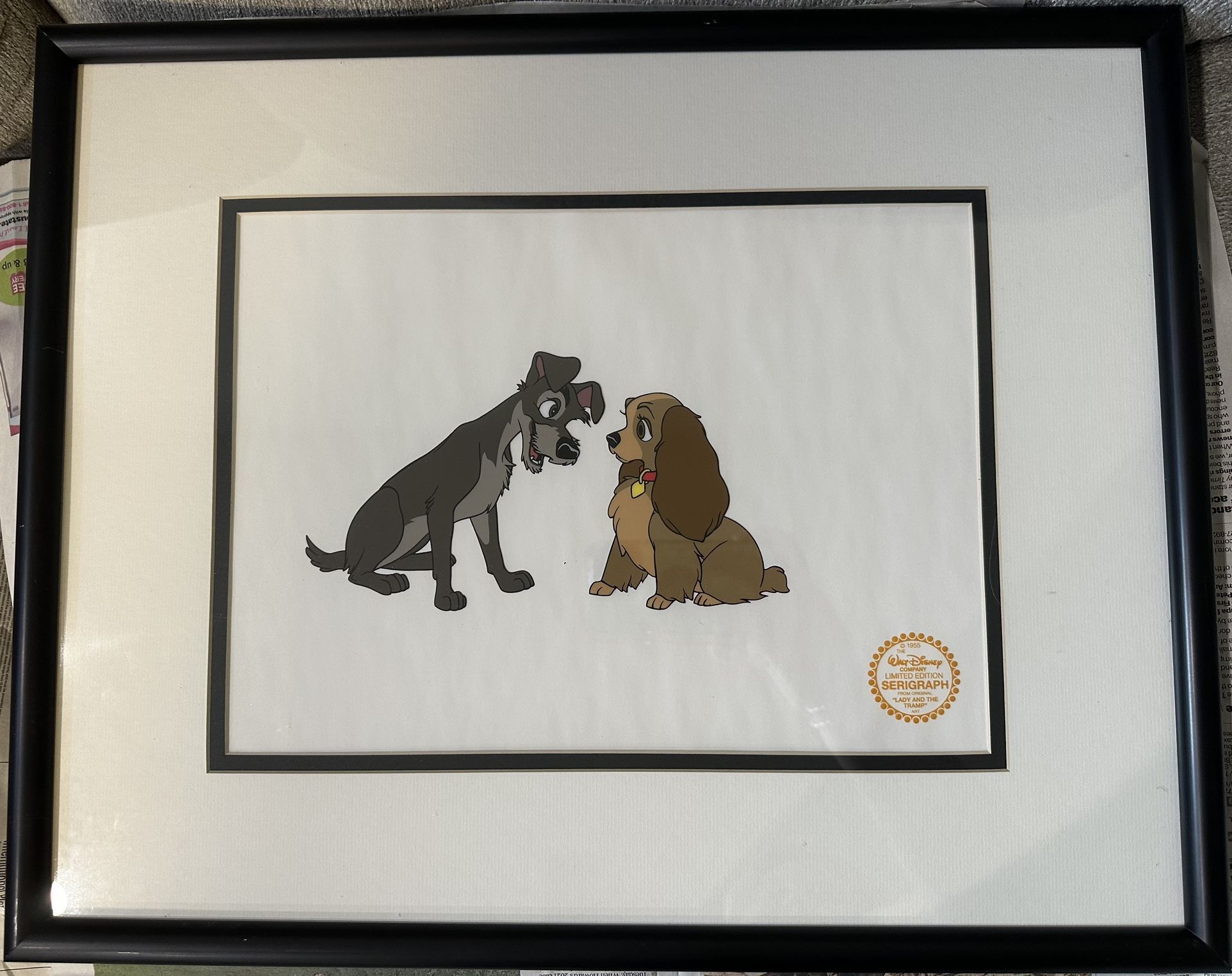 Lady And The Tramp Serigraph Art