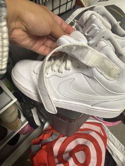White NIKE BOYS 6Y High Top