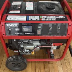 Snapper 6,500 Running. 8,200 Starting Watts