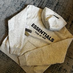 Essentials Hoodie-Light Oat