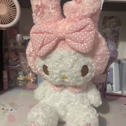 My Melody Sakura Plush With Blanket