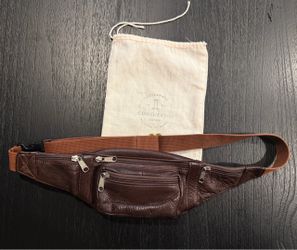 Coronado leather dark brown crossbody/belt bag locking CCW compartment