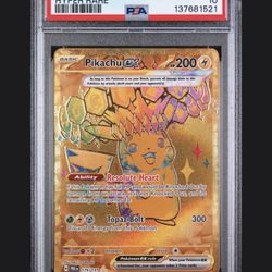 Pokemon Pikachu ex Prismatic Evolutions Hyper Rare #179 PSA 10 Gem Mint