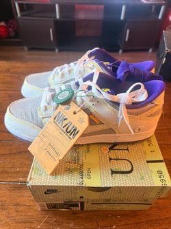 NEW Nike Dunk  Low Union Passport Pack Court Purple Lakers Mens Size 11.5 Shoes Sneakers
