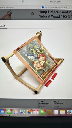 Embroidery table stand $24