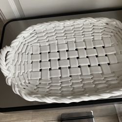 Vintage Ceramic Oval Basket 