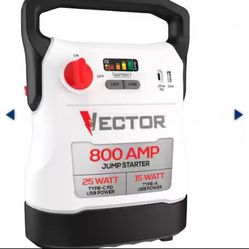 Vector 800 Amp Jump Starter with USB Powe