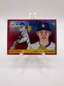 2025 Topps Chrome Platinum - Roki Sasaki #239 Red Lava Refractor /5 (RC)
