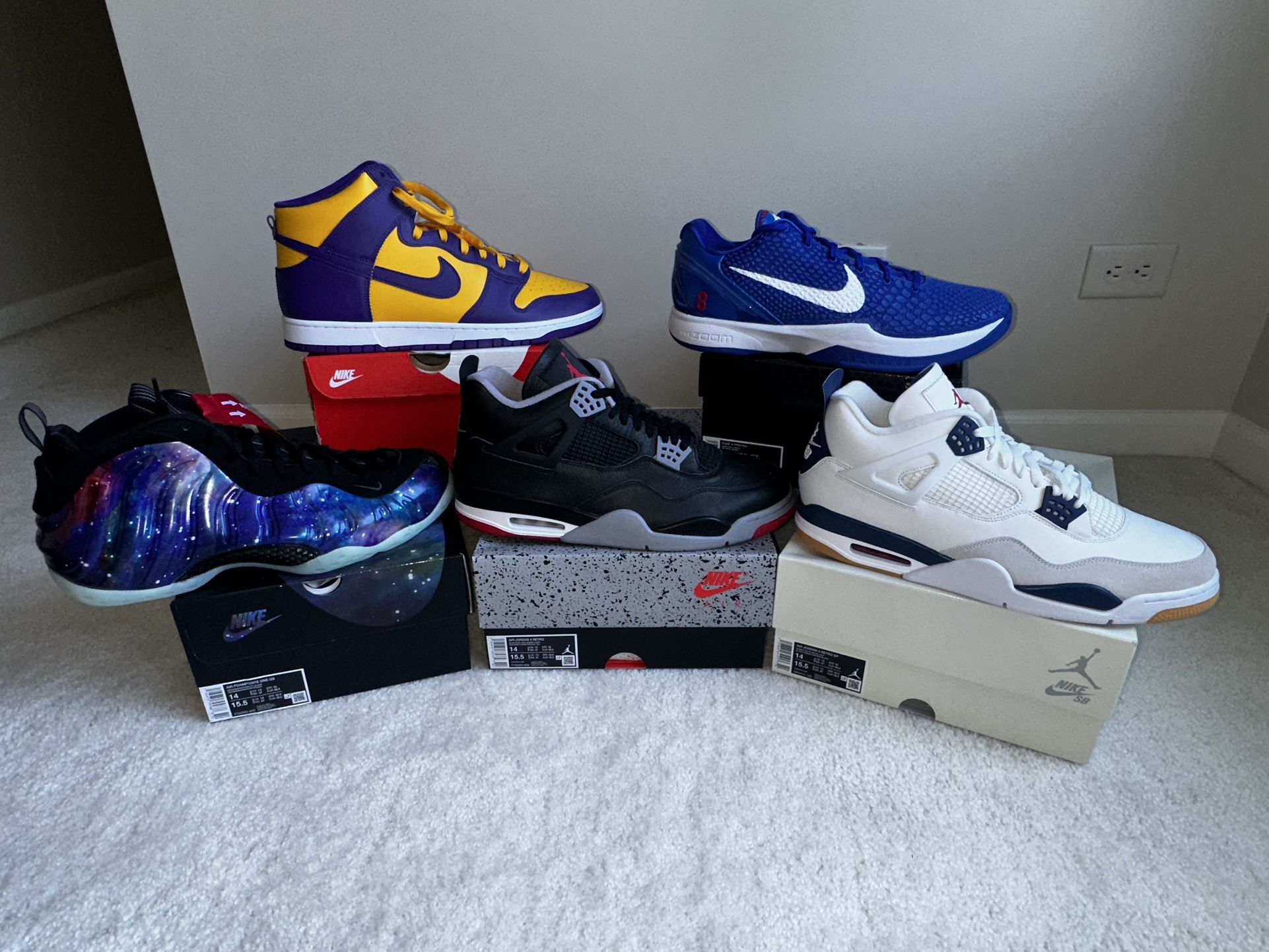 Jordan Retros And Kobe Protro All Size 14