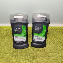 2 Dove Men + Care 2.7oz Deodorants 72hr Protection Extra Fresh 