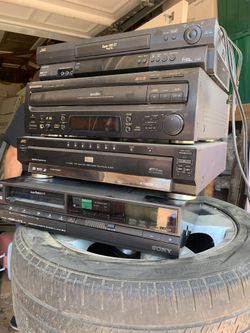7-disc play and exchange,laser player, and Betamax, and vhs