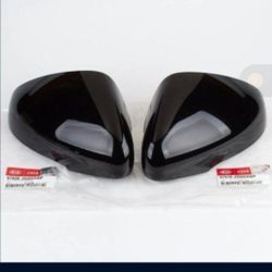 KIA Stinger 2019 GLOSS BLACK SIDE MIRROR COVER CAP ADD ON OVERLAY FIT 2018-23 KIA STINGER M STYLE