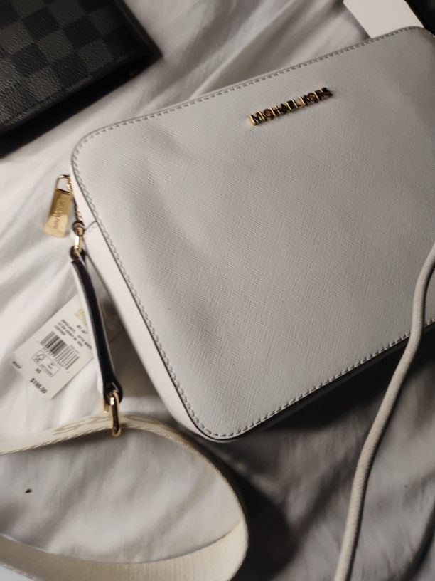 Michael kors White Leather Bag