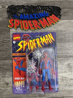 2022 Marvel Legends Spider-Man Figure Animated Retro Card Walmart Exclusive