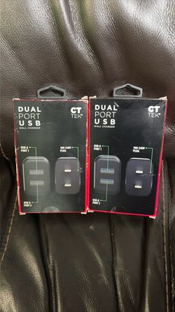 CT Tek Dual Port USB Wall Charger (2-Pack)