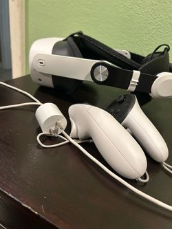 Meta Quest 2 VR Headset with Controllers and Charger