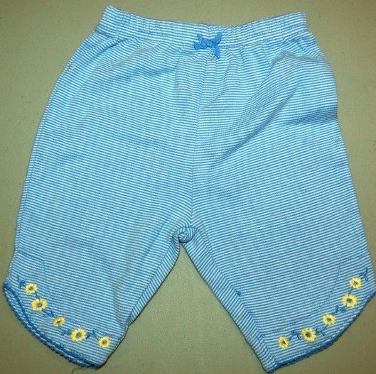 Carter's Girls 3M Blue & White Pants