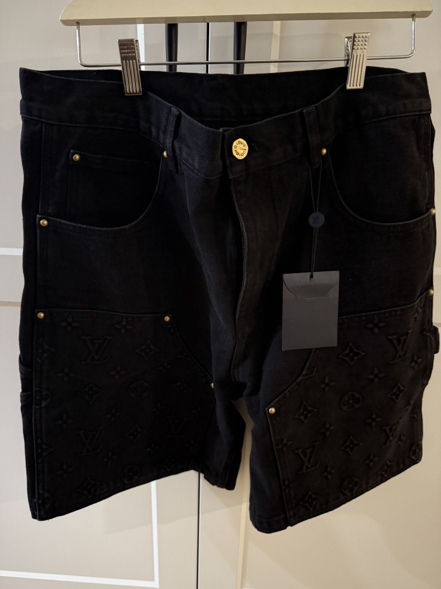 Louis Vuitton black carpenter jorts