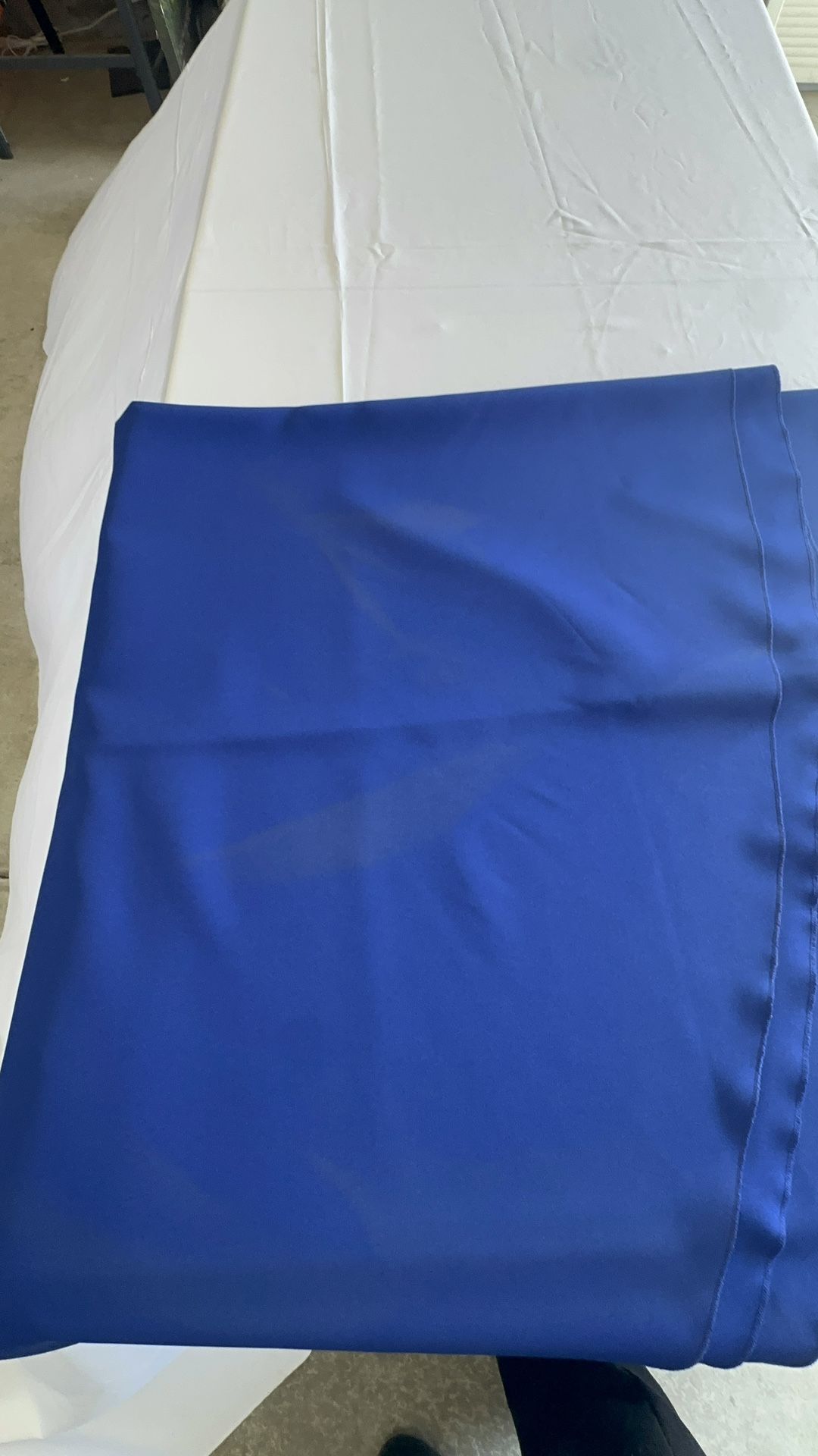 Royal Blue Round Tablecloth