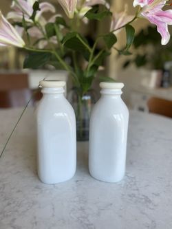 Crate&Barrel Porcelain Milk Container