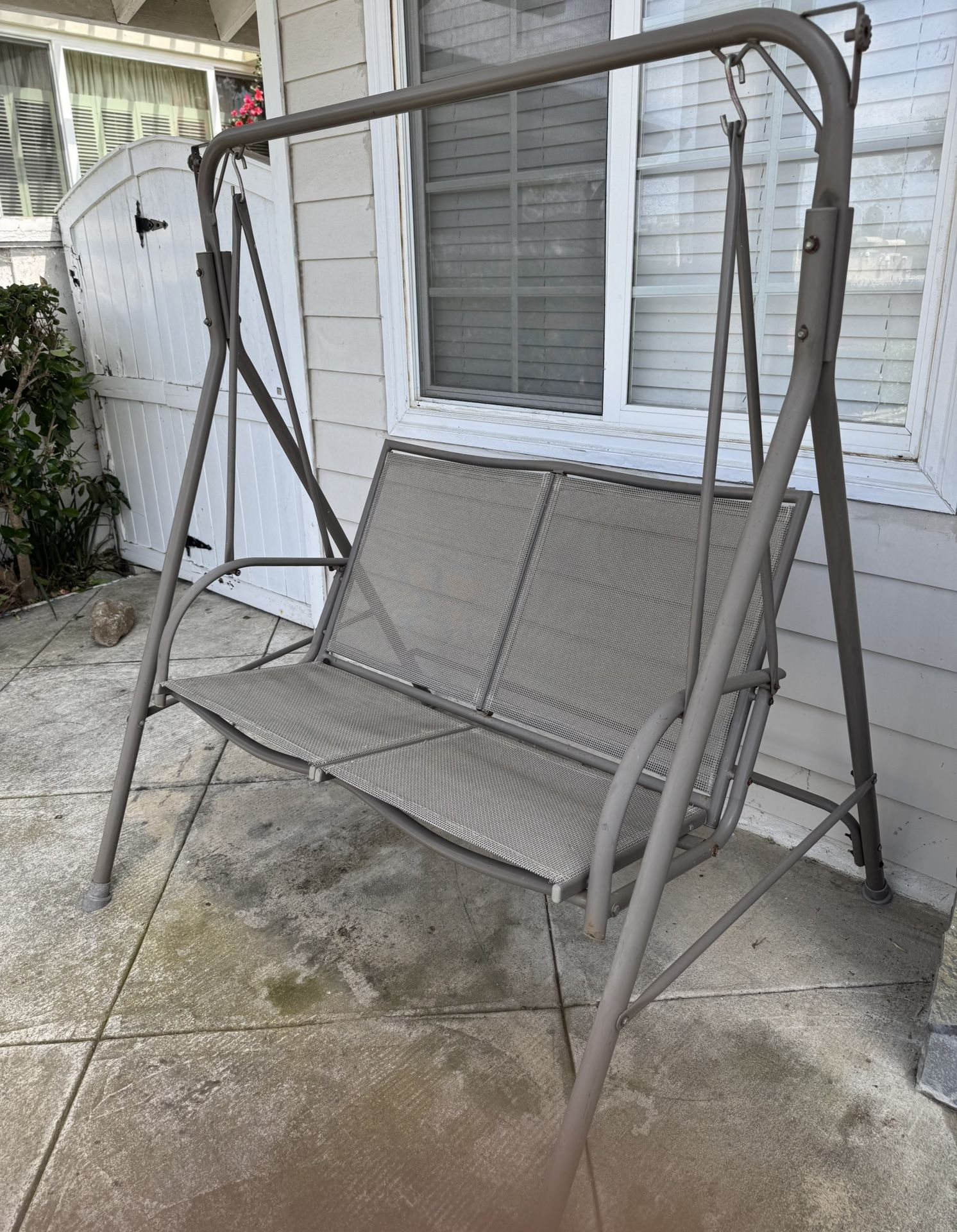 Outdoor Loveseat Swing Set