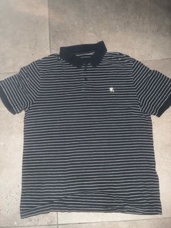 Black Striped Men's Polo Shirt