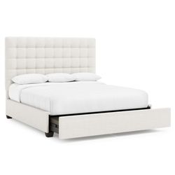 Avery Espresso King Storage Panel Bed (66" H)