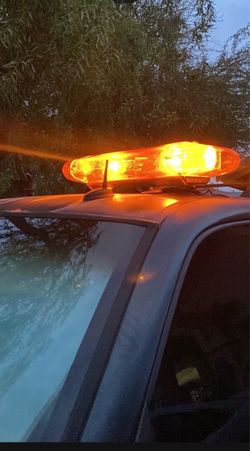 Amber Magnetic Rooftop Emergency Warning Light Bar